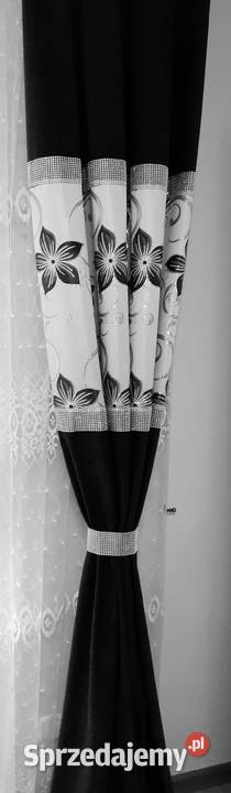 Zasłony pluszowe czarne czarny Zasłony Mława