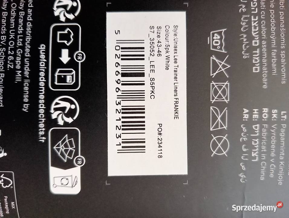 Skarpetki stopki męskie LEE ADIDAS Końskie