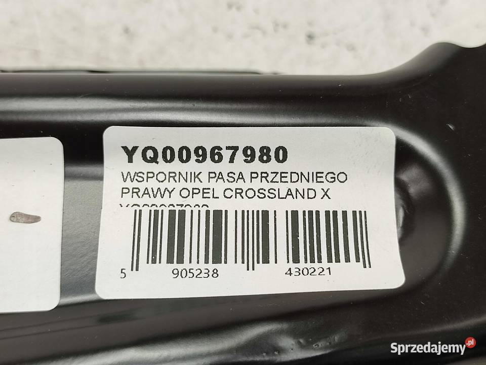 WSPORNIK PASA PRZEDNIEGO PRAWY OPEL CROSSLAND X sprzedam