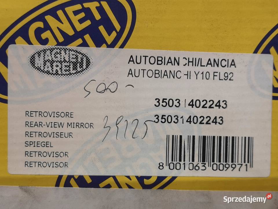 LUSTERKO LEWE LANCIA Y10 19921995 NOWE MAGNETI lubelskie