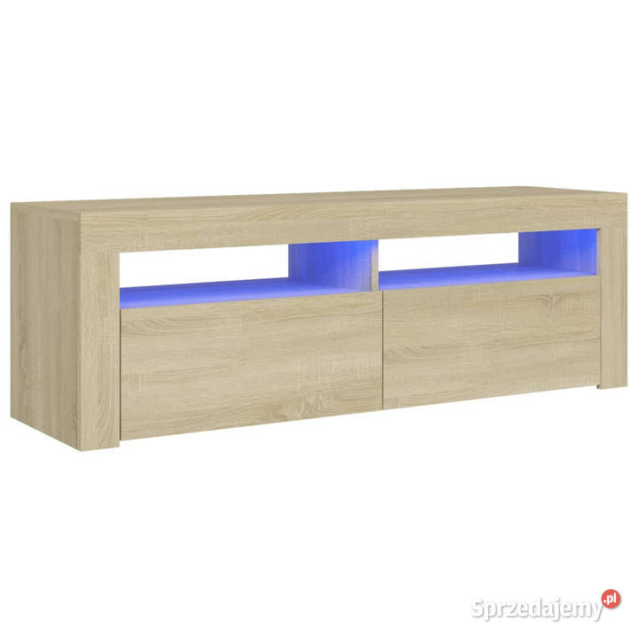 Szafka pod TV z oświetleniem LED dąb sonoma Warszawa