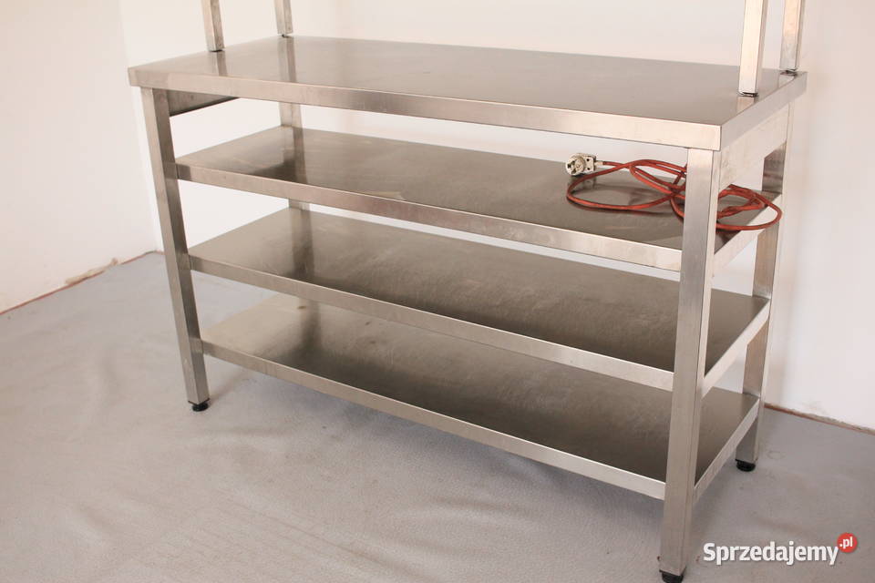 Stół gastronomiczny z nadstawką grzewczą 130x155 sprzedam