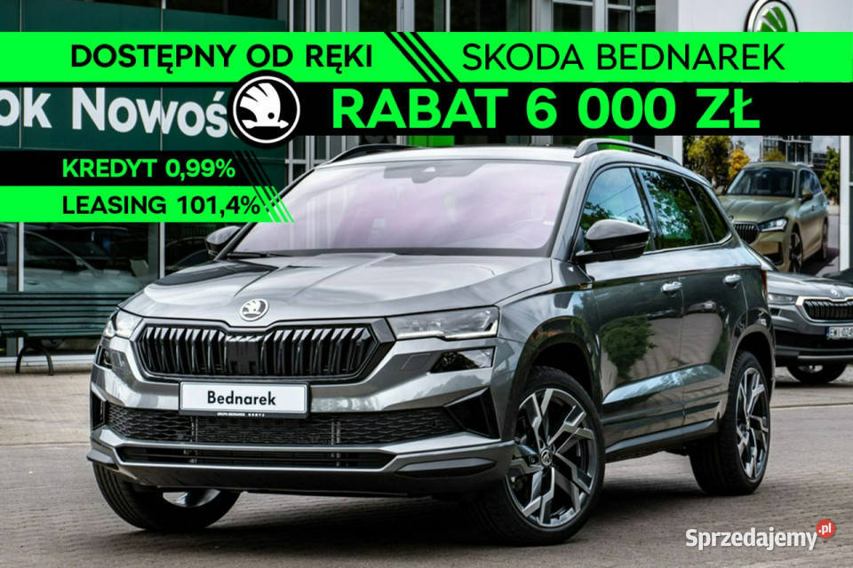 koda Karoq Sportline 15 TSI 150 DSG Dostępny Rok produkcji 2026 Łódź