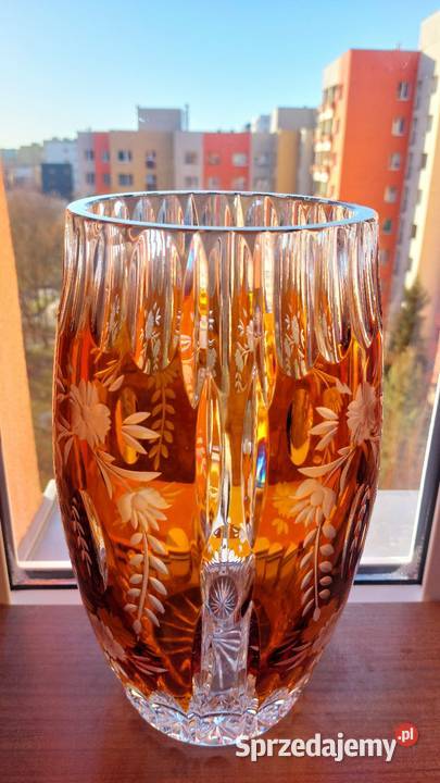 Wielki wazon kryształowy PRL Wrocław sprzedam