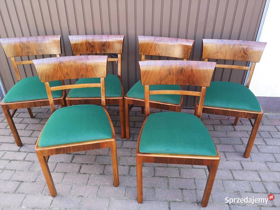 Krzesła ARTDECO Orzech Stare Antyk Unikat Swarzędz