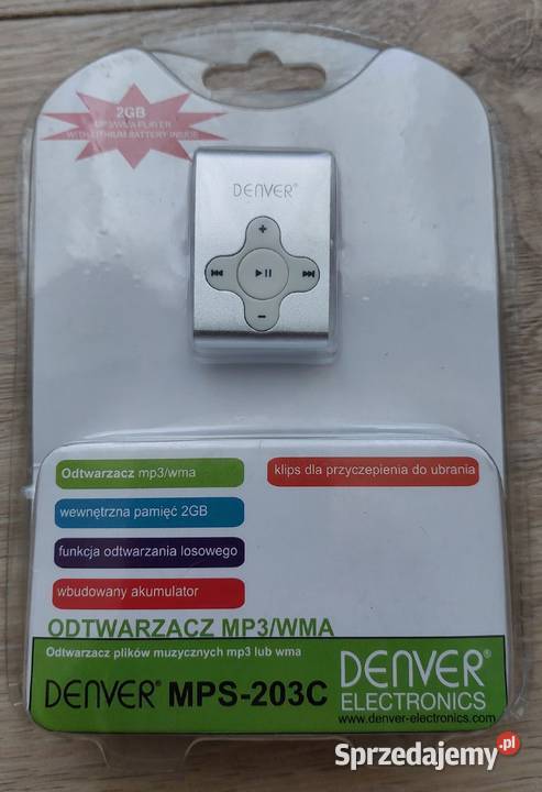 Odtwarzacz mp3wma Denver MPS203C nowy w MP3 Audio sprzedam