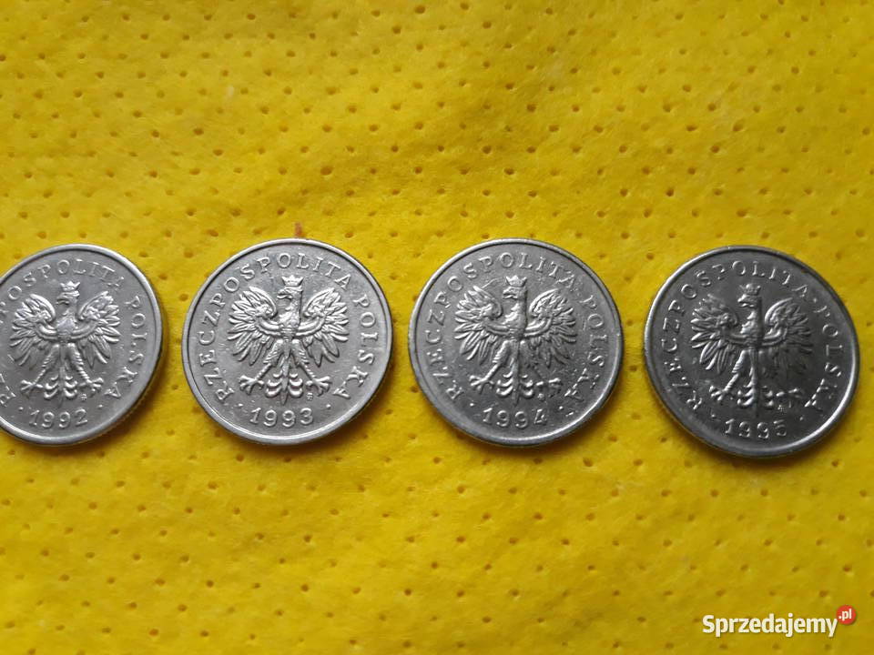 Monety obiegowe 1 1990r 91r 92r 93r 94r 95r wielkopolskie Bukownica