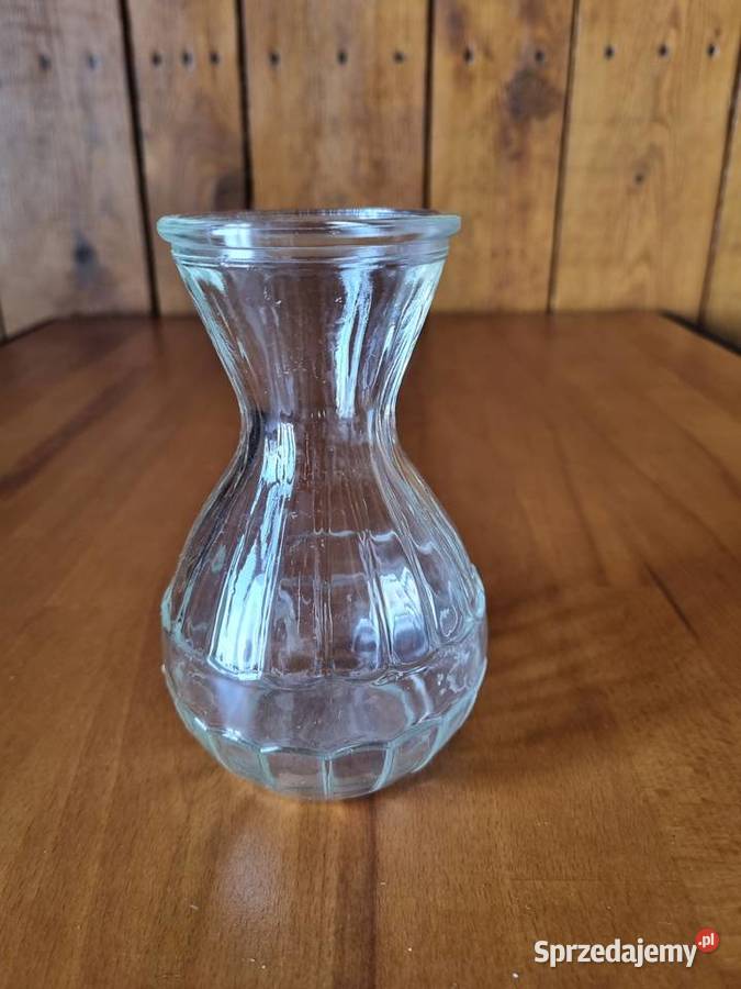 Szklany wazonik PRL mazowieckie Warszawa sprzedam