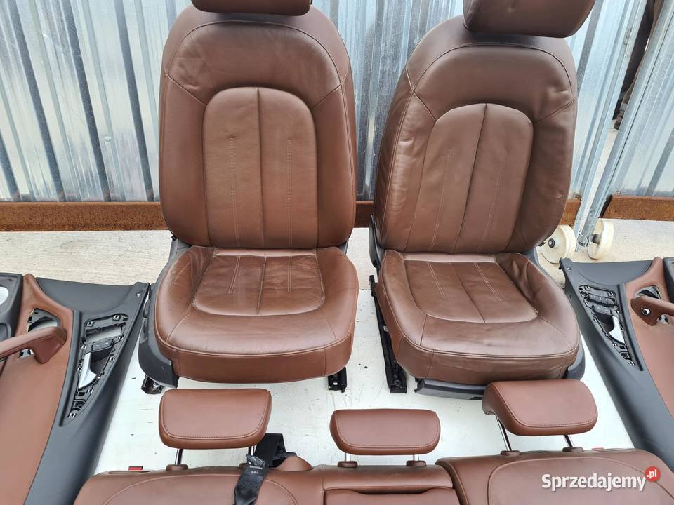FOTEL FOTELE SKÓRA AUDI A6 C7 SEDAN KOMBI BRĄZ Przystajń sprzedam