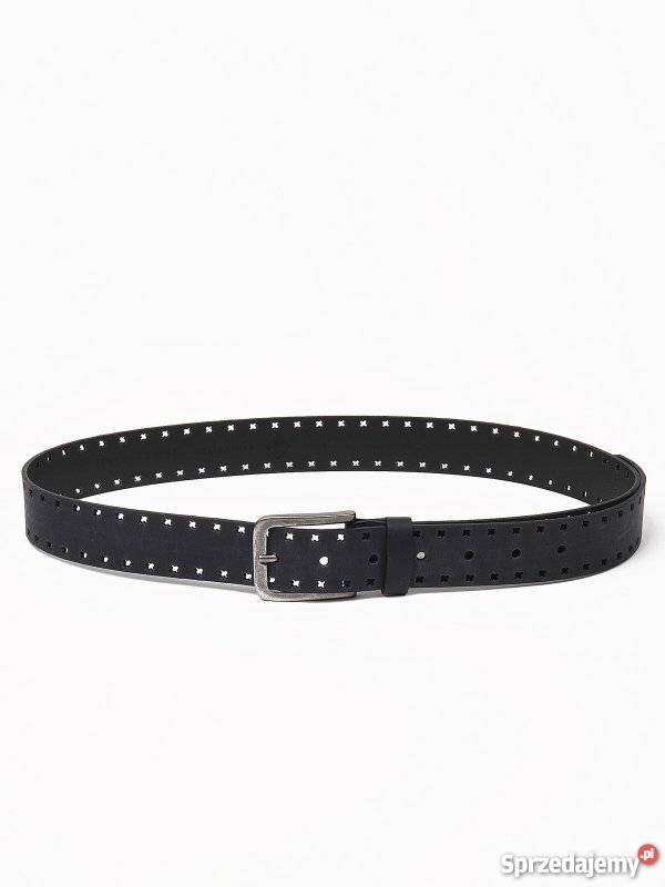 granatowy pasek męski Top Secret 100 skóra Dla mężczyzn Olkusz