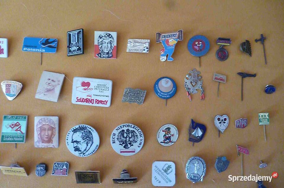 ZESTAW ODZNAK PRL RÓŻNE 122 sztuk Kraków