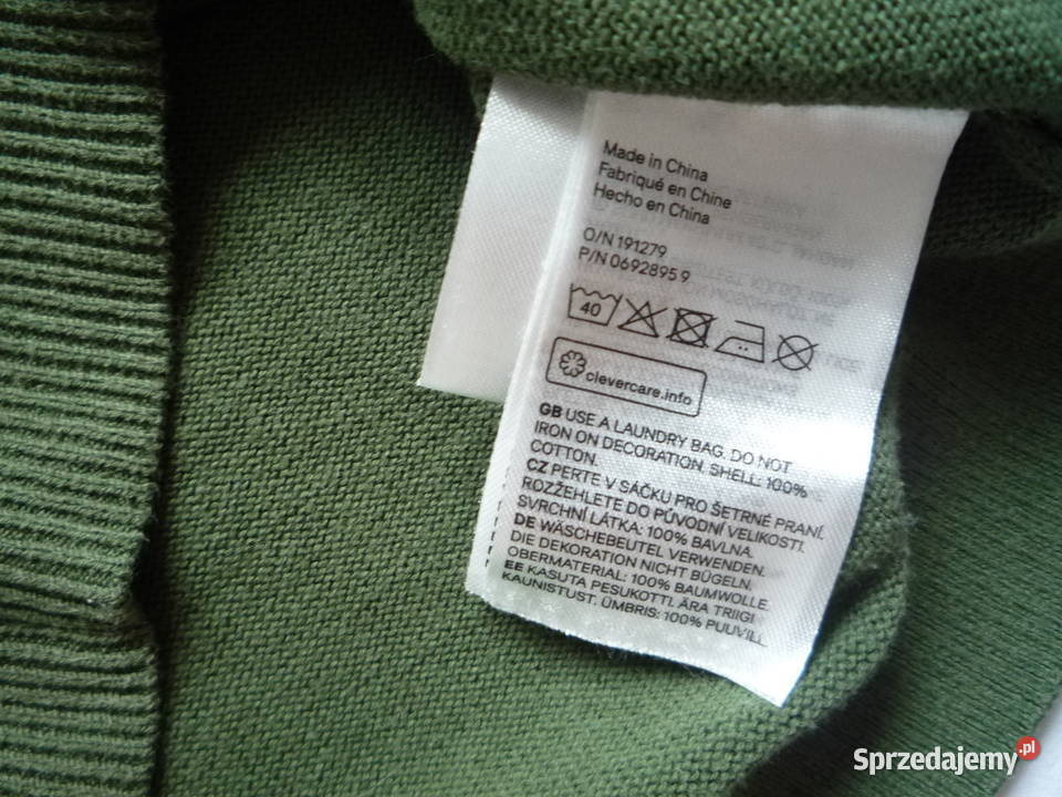 HM 122 Zielony sweter Bluzka Dinozaur Swetry Szczecin sprzedam
