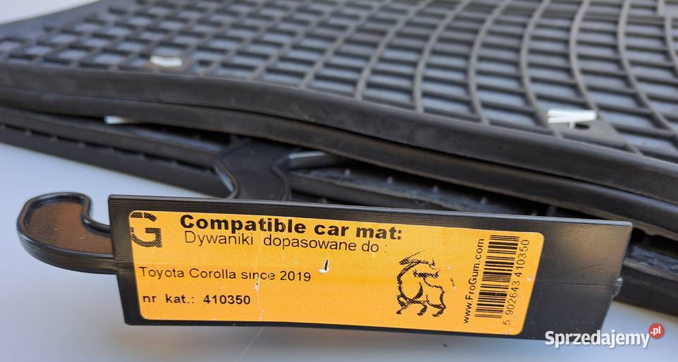 Dywaniki Gumowe Frogum 410350 Toyota Corolla XII Dywaniki Mielęcin