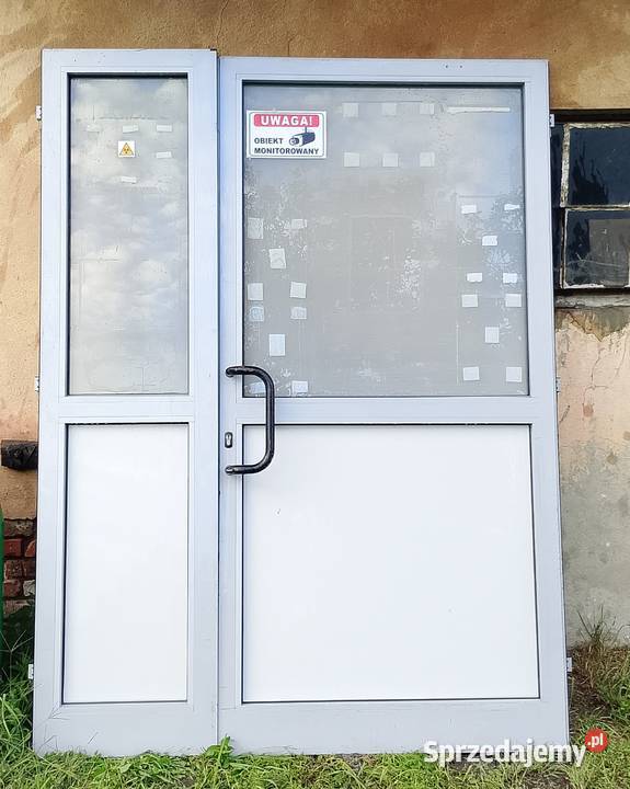 Drzwi aluminiowe sklepowe witryna sklepowa Breń Osuchowski sprzedam