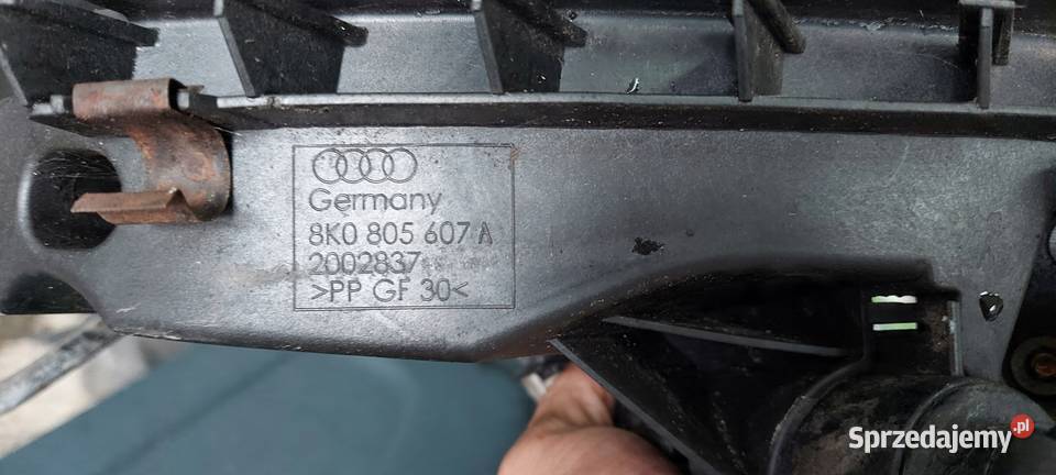 MOCOWANIE LAMPY LEWY PŁYTA SPRYSK CZUJNIK AUDI Części samochodowe