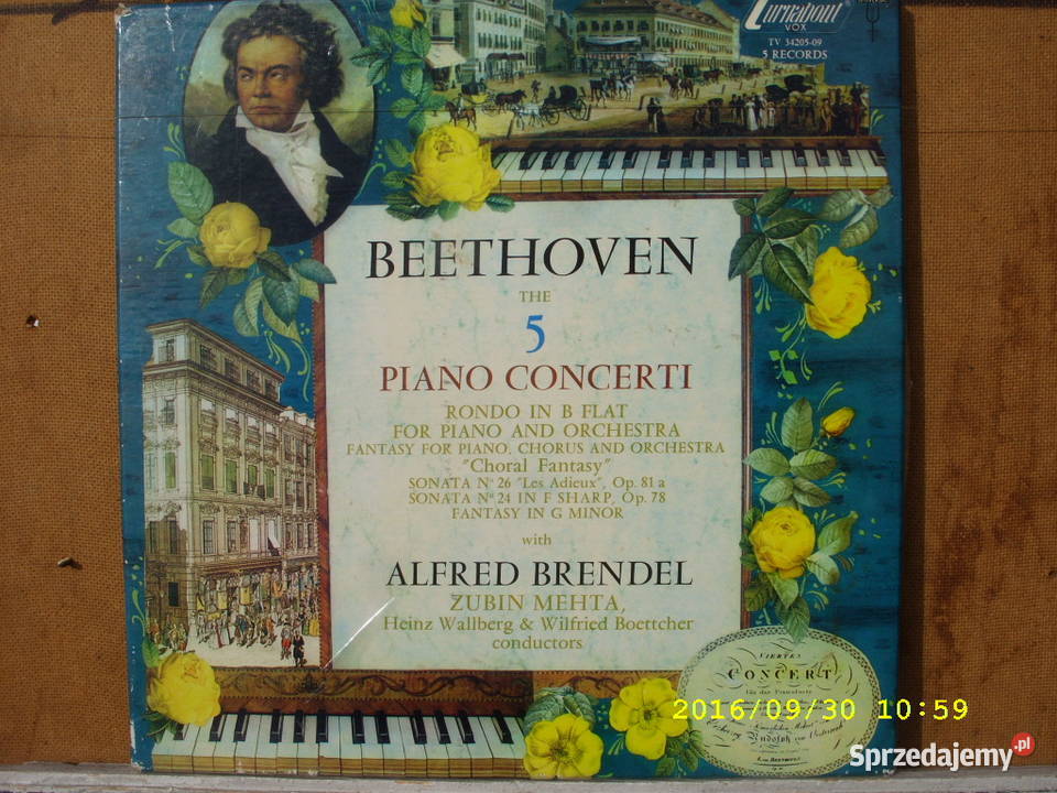LPklasyka BEETHOVEN5 PIANO KONCERTI5 LP Wołów sprzedam