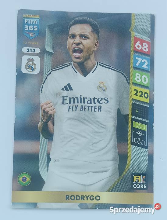 Rodrygo 313 karta Fifa 365 Adrenaline XL 2025 małopolskie Zbylitowska Góra