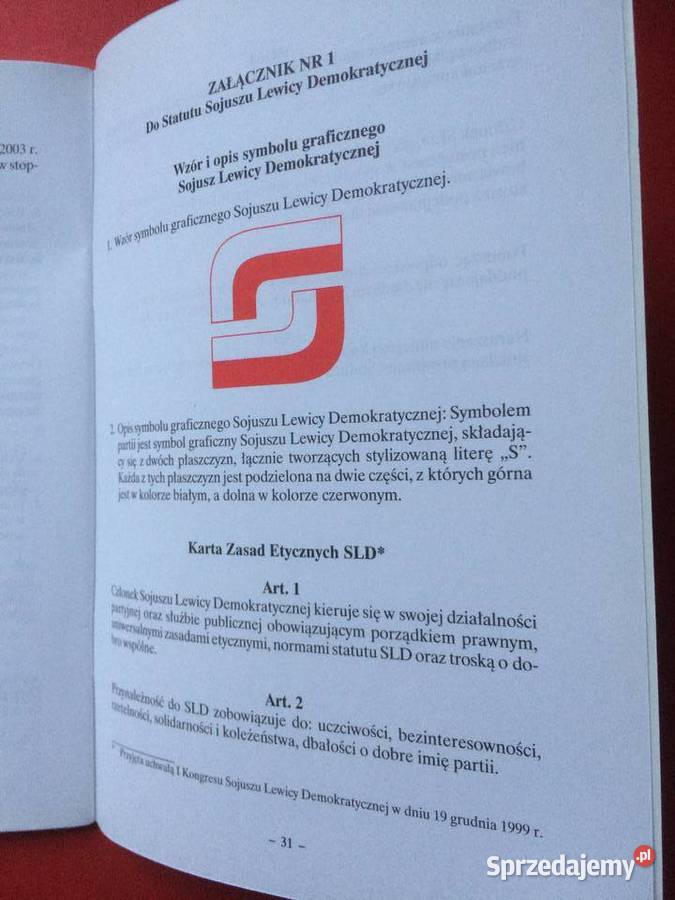 2571 Dwa Statuty Sojuszu Lewicy Demokratycznej Szczecin