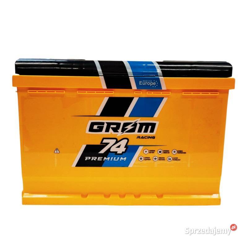 Akumulator 74Ah 720A GROM RACING WESTA Lewy Plus Tarnów