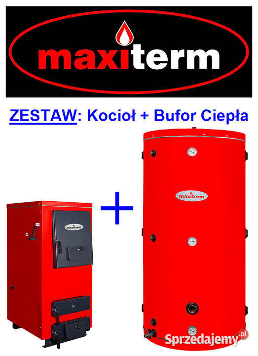 Zestaw Kocioł zasypowy ekoPROFIT 10 kW i Bufor węgiel