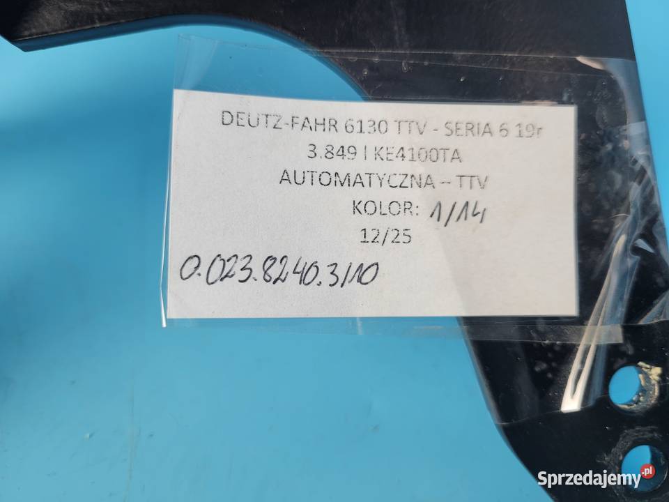 DEUTZFAHR 6130 TTV WSPORNIK MOCOWANIE FILTRA Kolno