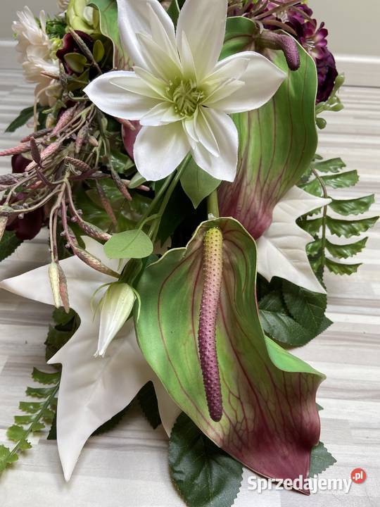 Komplet kwiaty sztuczne cmentarz wielkopolskie Kalisz sprzedam