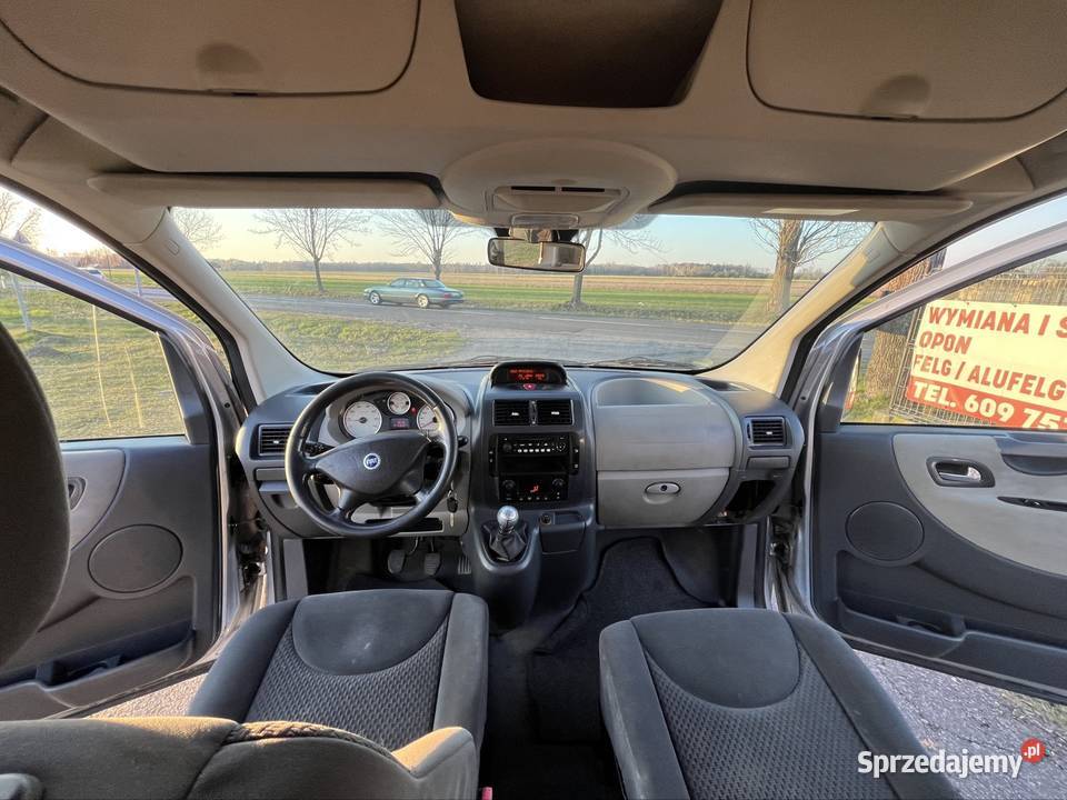 Fiat Scudo Long 9 osób 2x Klima 2x drzwi suwane manualna Poddębice sprzedam