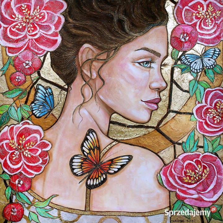 Obraz Olejny W różanym chruśniaku Joanna Misztal Łódź