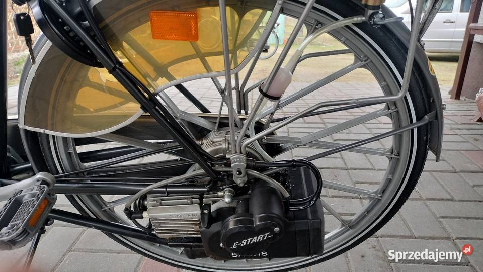 Holenderski rower spalinowy z silnikiem Sachs Miejskie Brodnica