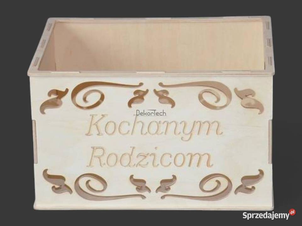 Pudełko skrzyneczka na podziękowania prezent