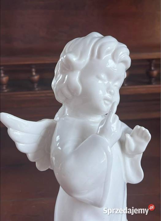 Aniołek biała porcelana Porcelana i szkło Gdańsk