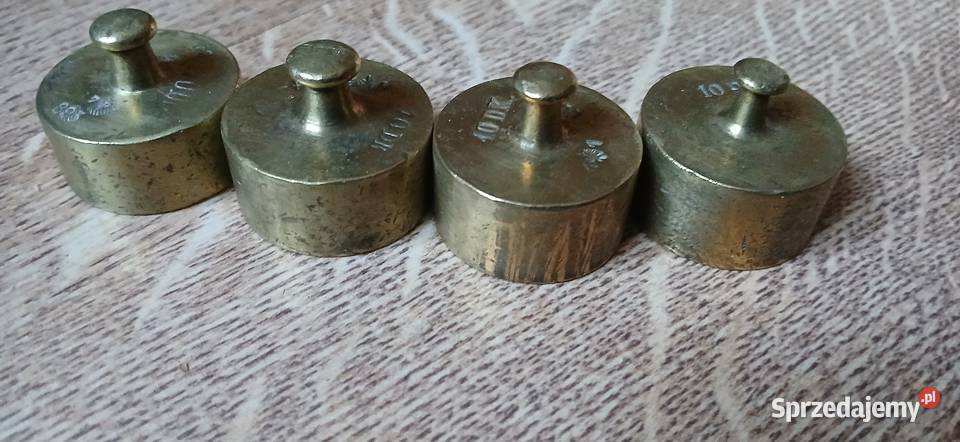 Stare mosiezne odważniki Kraków