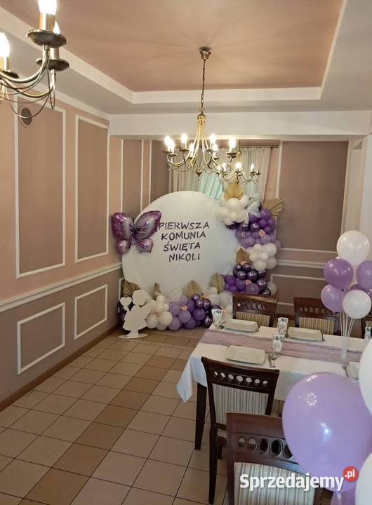 Ścianki balonowedekoracje stołówfontanna Kalisz