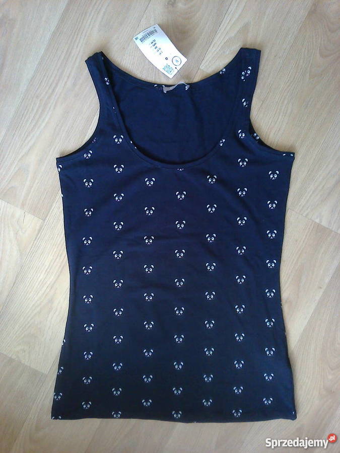 granatowy top z nadrukiem Orsay M