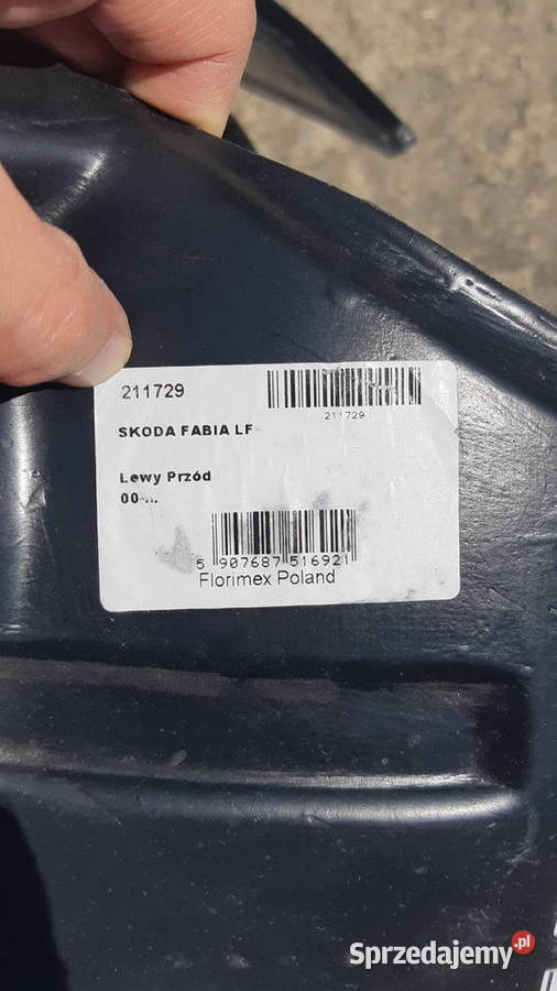 Nadkole lewy przód Skoda Fabia 1 mazowieckie sprzedam