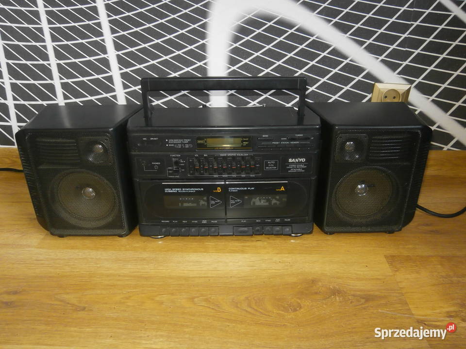 Radiomagnetofon BOOMBOX SANYO M W232LOET sprawny łódzkie Łódź