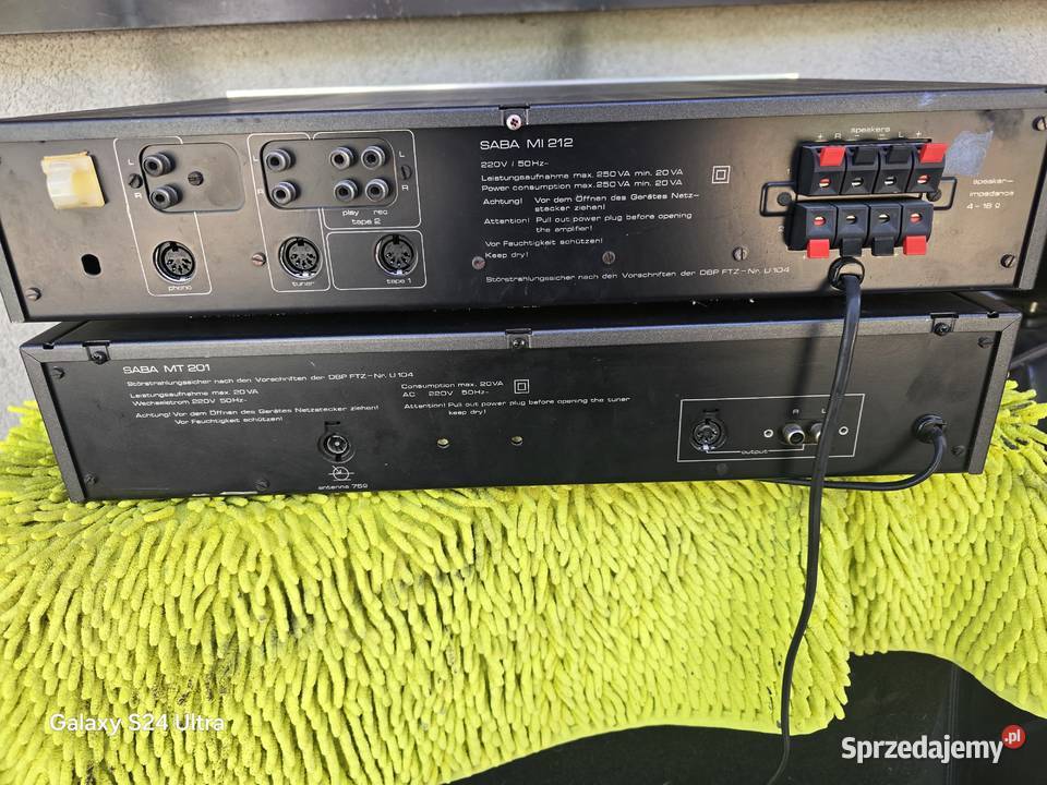 wzmacniacz tuner saba mi212 mt201 vintage