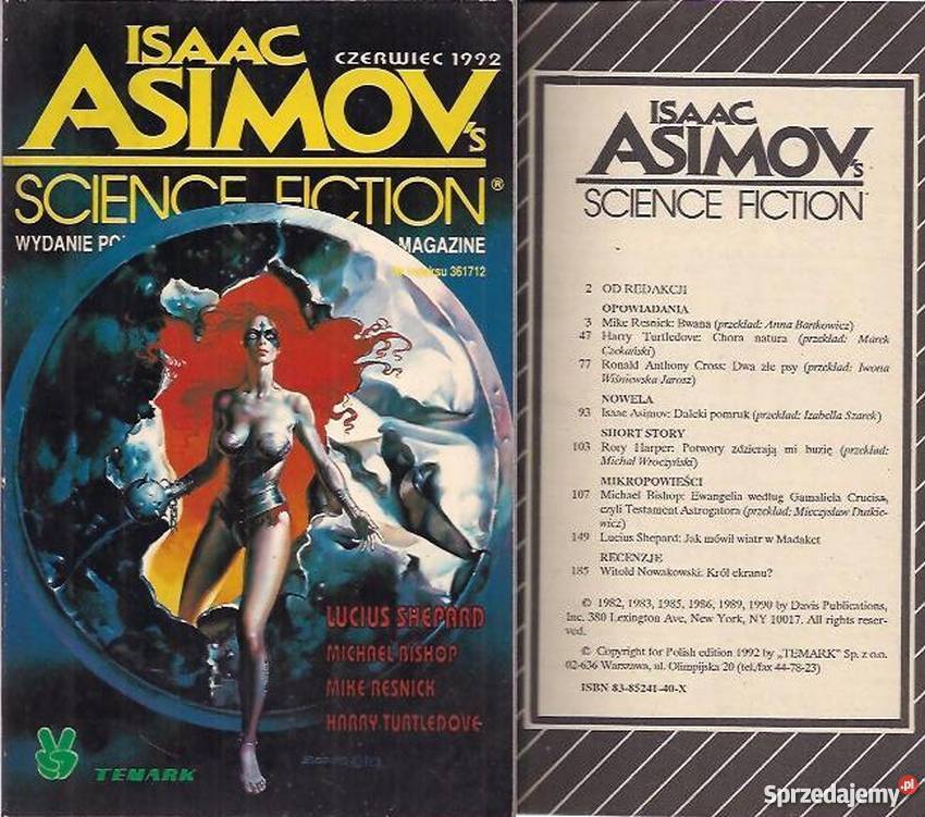 ISAAC ASIMOVS SCIENCE FICTION MAGAZINE CZERWIEC Piła