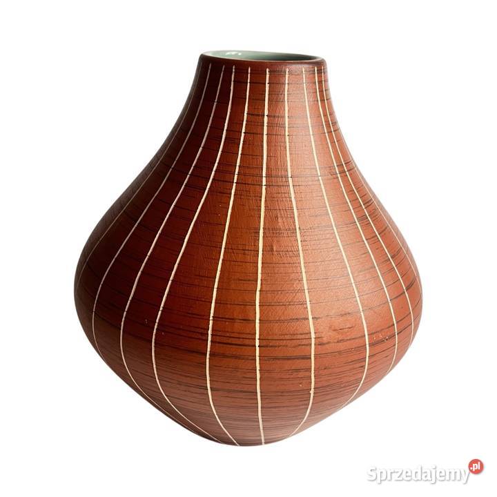 Ceramiczny wazon z uchem Gramann Keramik Niemcy mazowieckie Warszawa