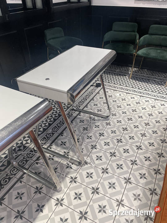 stół do manicure biały glamour biurko do mani mazowieckie