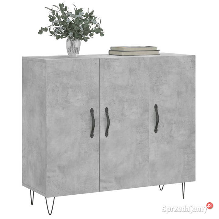 Szafka szarość betonu 90x34x80 materiał Warszawa