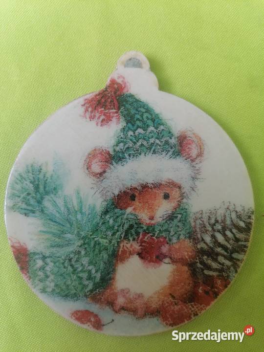 zawieszka drewniana bombka 85 wiewiórka Sierpc