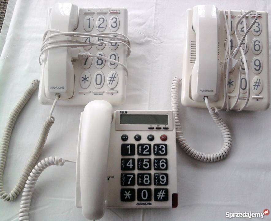 OKAZJA Audioline Telefon Przewodowy Senior
