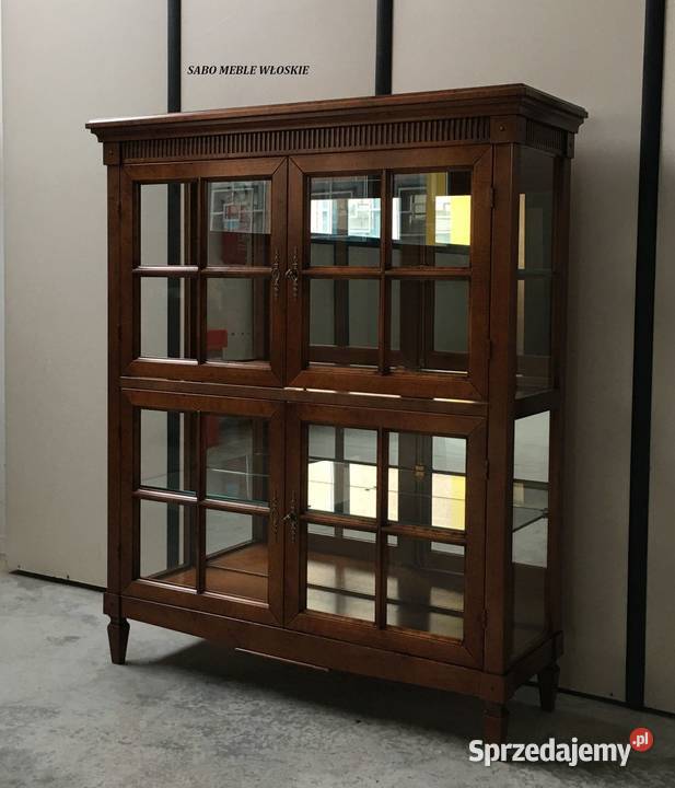 Klasyczna witryna drewniana Luiza 37 orzechowa Przemyśl