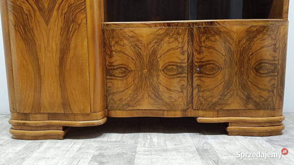 komoda z witryną i bieliźniarką design art deco łódzkie Radomsko