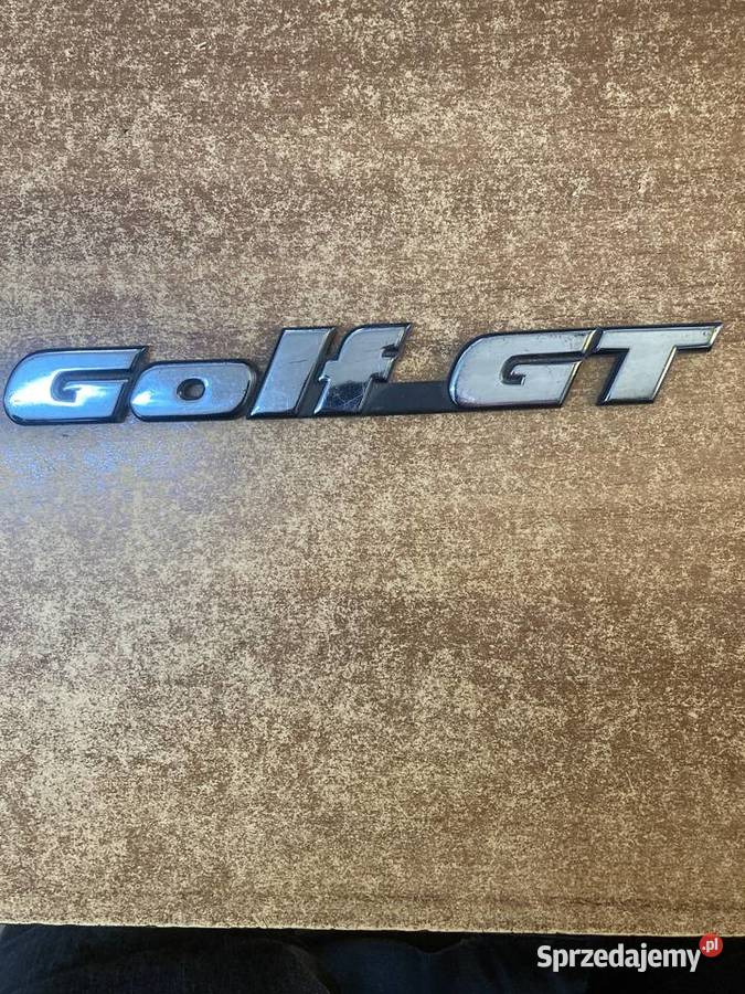 Emblemat Volkswagen Golf GT wielkopolskie Rakoniewice