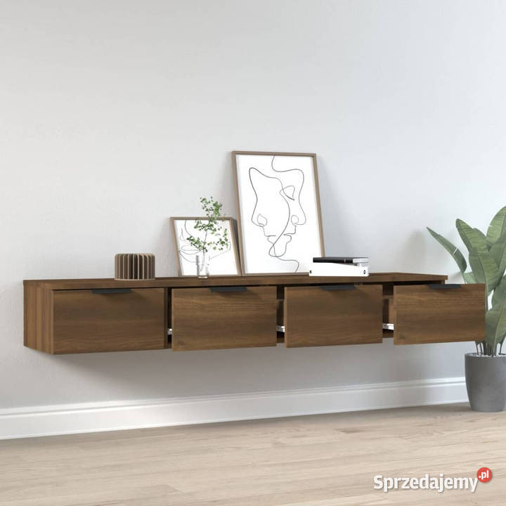 Szafki wiszące 2 brązowy dąb 68x30x20 WM3115899 Półki Warszawa