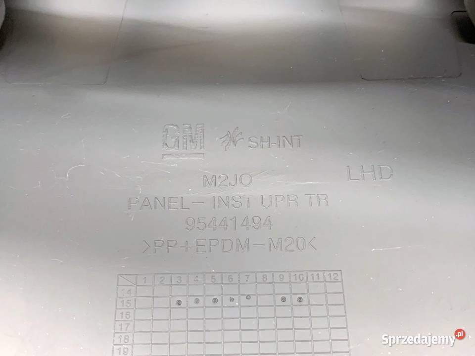 KOKPIT Z PODUSZKĄ PASAŻERA OPEL KARL 95441494