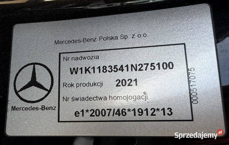 MERCEDESBENZ AMG CLA 45 S 2021 199100 ccm 411 mazowieckie Warszawa