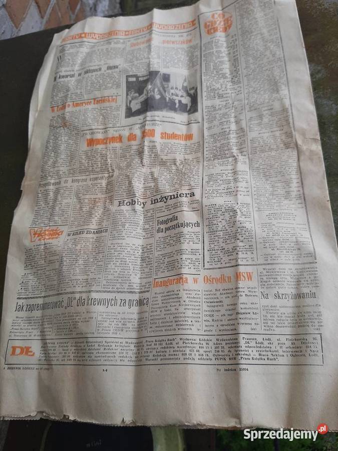 Dziennik Łódzki z 1983roku